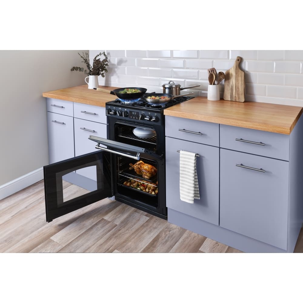 70L Dual Fuel Cooker with Double Oven, Grey - Belling MRA FARMHOUSE 60DF - London Houseware - 11