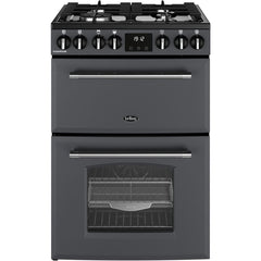 70L Dual Fuel Cooker with Double Oven, Grey - Belling MRA FARMHOUSE 60DF - London Houseware - 1