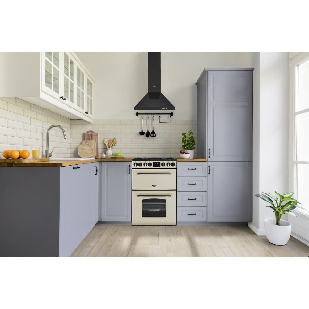 70L Dual Fuel Cooker with Double Oven, Cream, A Rated - Belling MRA FARMHOUSE 60DF  London Homewares - 9