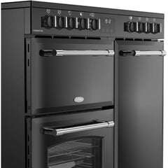 90cm Ceramic Belling Range Cooker, Black - RCA FARMHOUSE 90E - London Houseware - 4