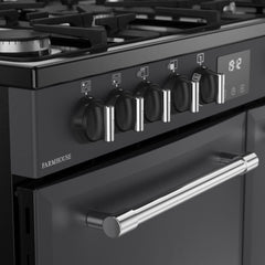 90cm Dual Fuel Belling Range Cooker, Grey, A Rated - RCA FARMHOUSE 90DF - London Houseware - 3