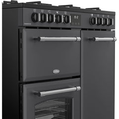 90cm Dual Fuel Belling Range Cooker, Grey, A Rated - RCA FARMHOUSE 90DF - London Houseware - 4