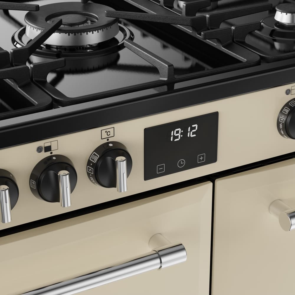 90cm Dual Fuel Belling Range Cooker, Cream - Farmhouse 90DF - London Houseware - 8