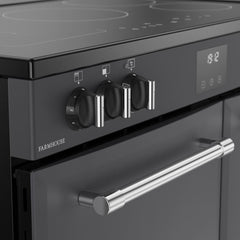 90cm Induction Belling Range Cooker, Grey - RCA FARMHOUSE 90Ei - London Houseware - 3