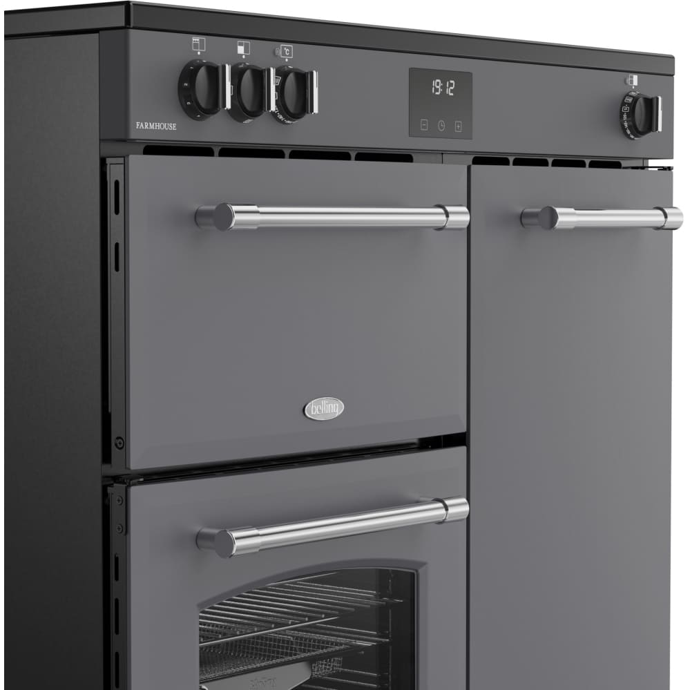 90cm Induction Belling Range Cooker, Grey - RCA FARMHOUSE 90Ei - London Houseware - 4