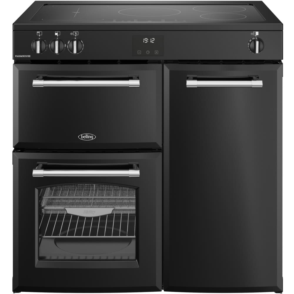 90cm Induction Belling Range Cooker, Black - RCA FARMHOUSE 90Ei - London Houseware - 1