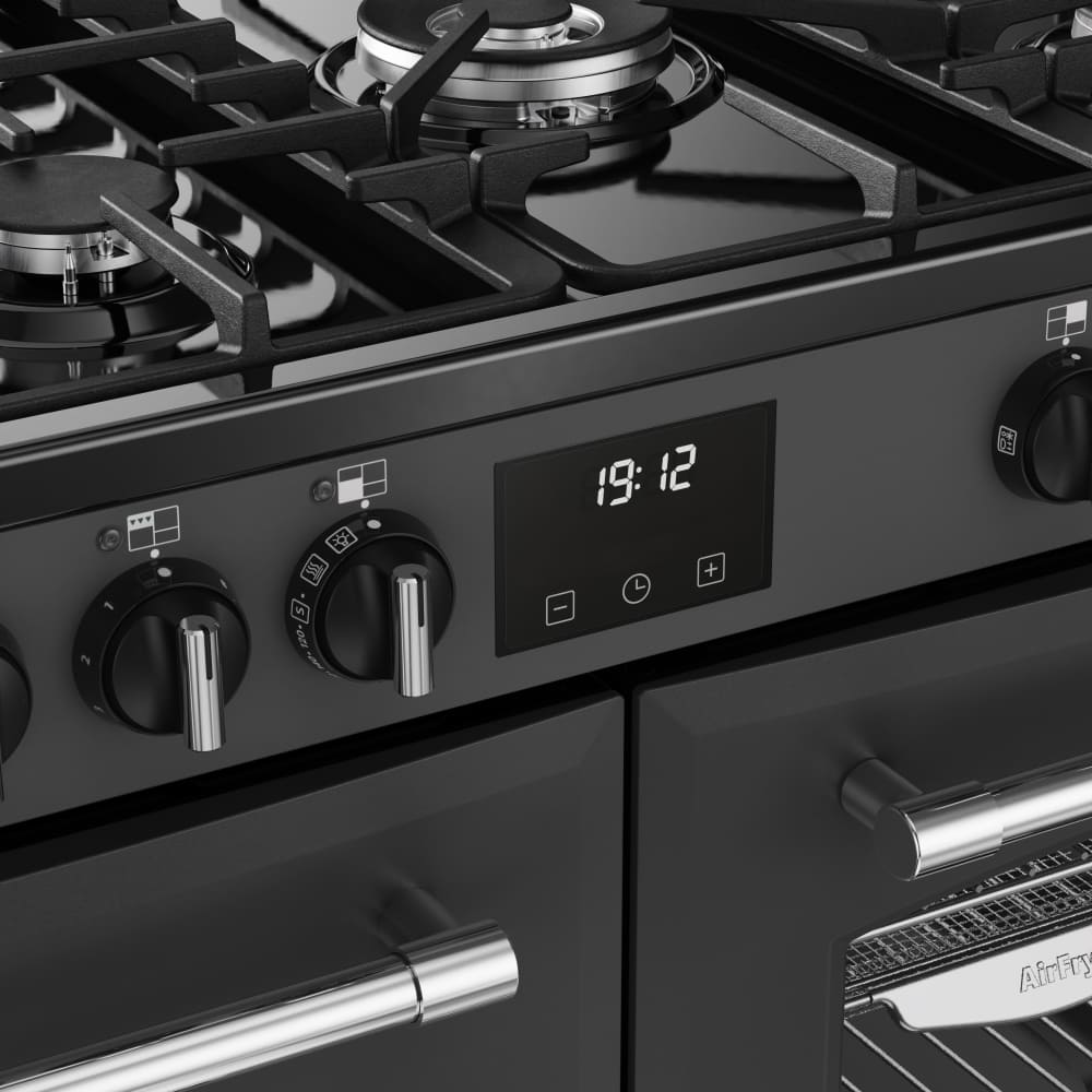 100cm Dual Fuel Belling Range Cooker, Grey - Farmhouse 100DF - London Houseware - 7