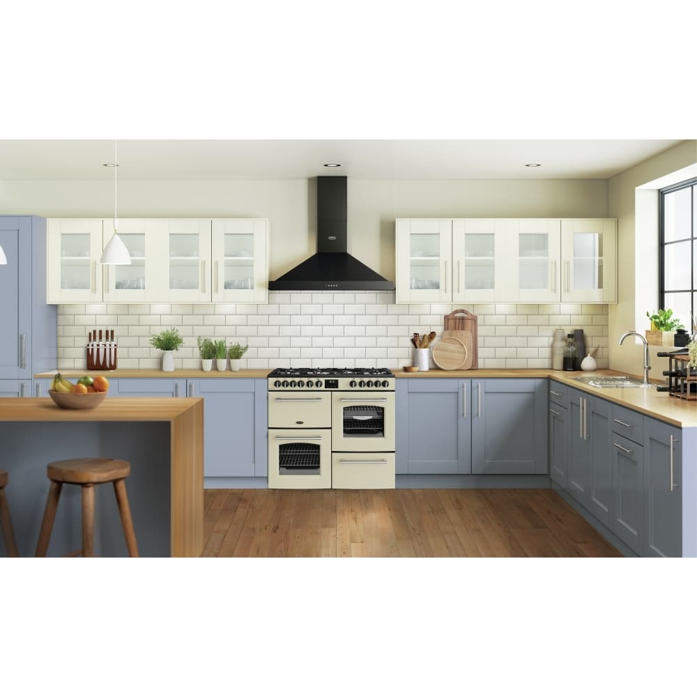 100cm Dual Fuel Belling Range Cooker, Cream, A Rated - Farmhouse 100DF - London Houseware - 9