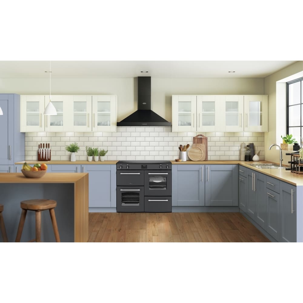 100cm Ceramic Belling Range Cooker, Grey - RCA FARMHOUSE 100E - London Houseware - 9