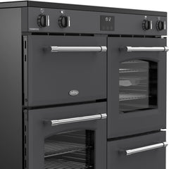 100cm Ceramic Belling Range Cooker, Grey - RCA FARMHOUSE 100E - London Houseware - 4