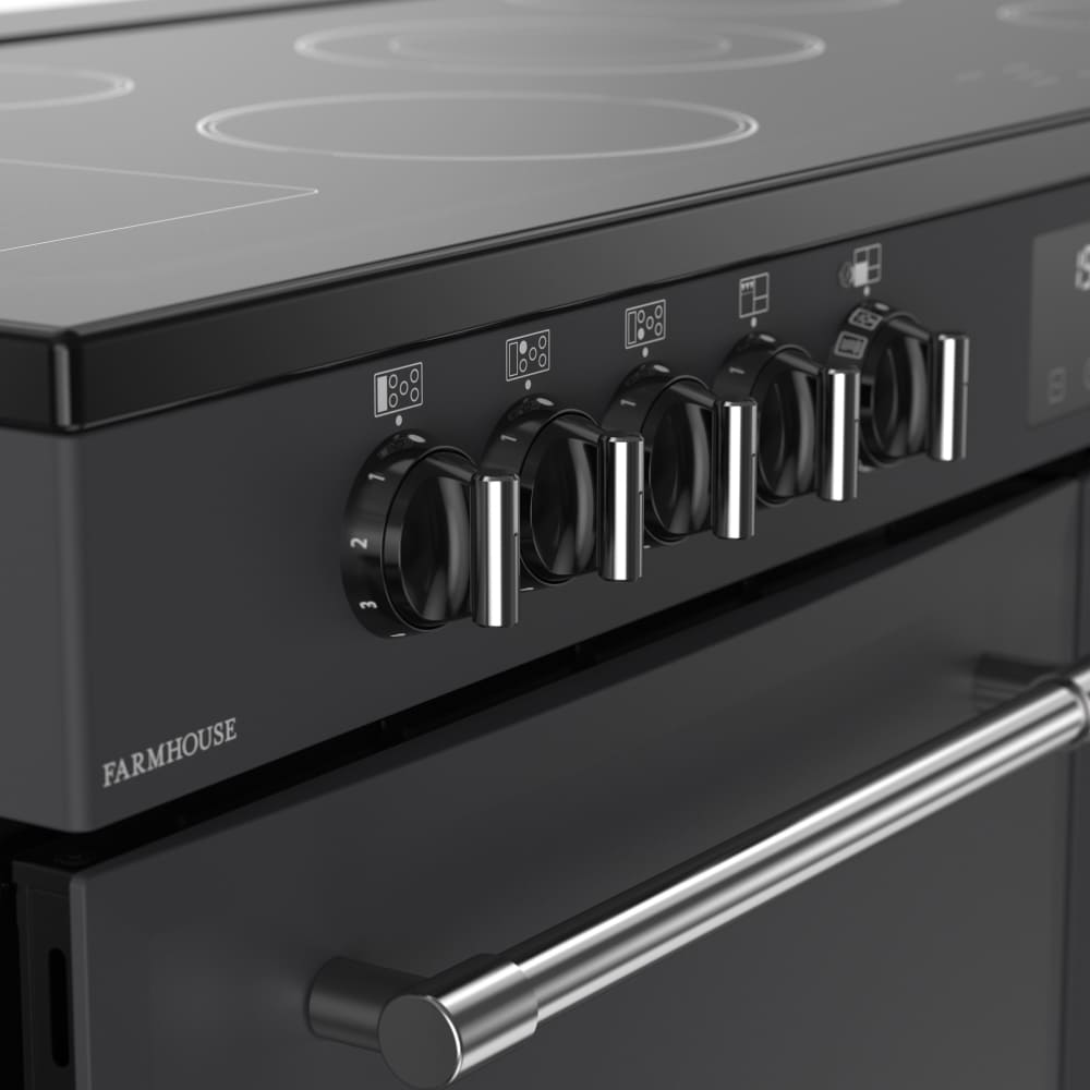 110cm Induction Belling Range Cooker, Grey, A Rated - RCA FARMHOUSE 110Ei - London Houseware - 5