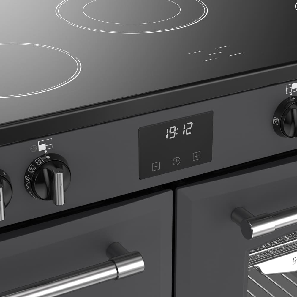 110cm Ceramic Belling Range Cooker, Grey, A Rated - RCA FARMHOUSE 110E - London Houseware - 7