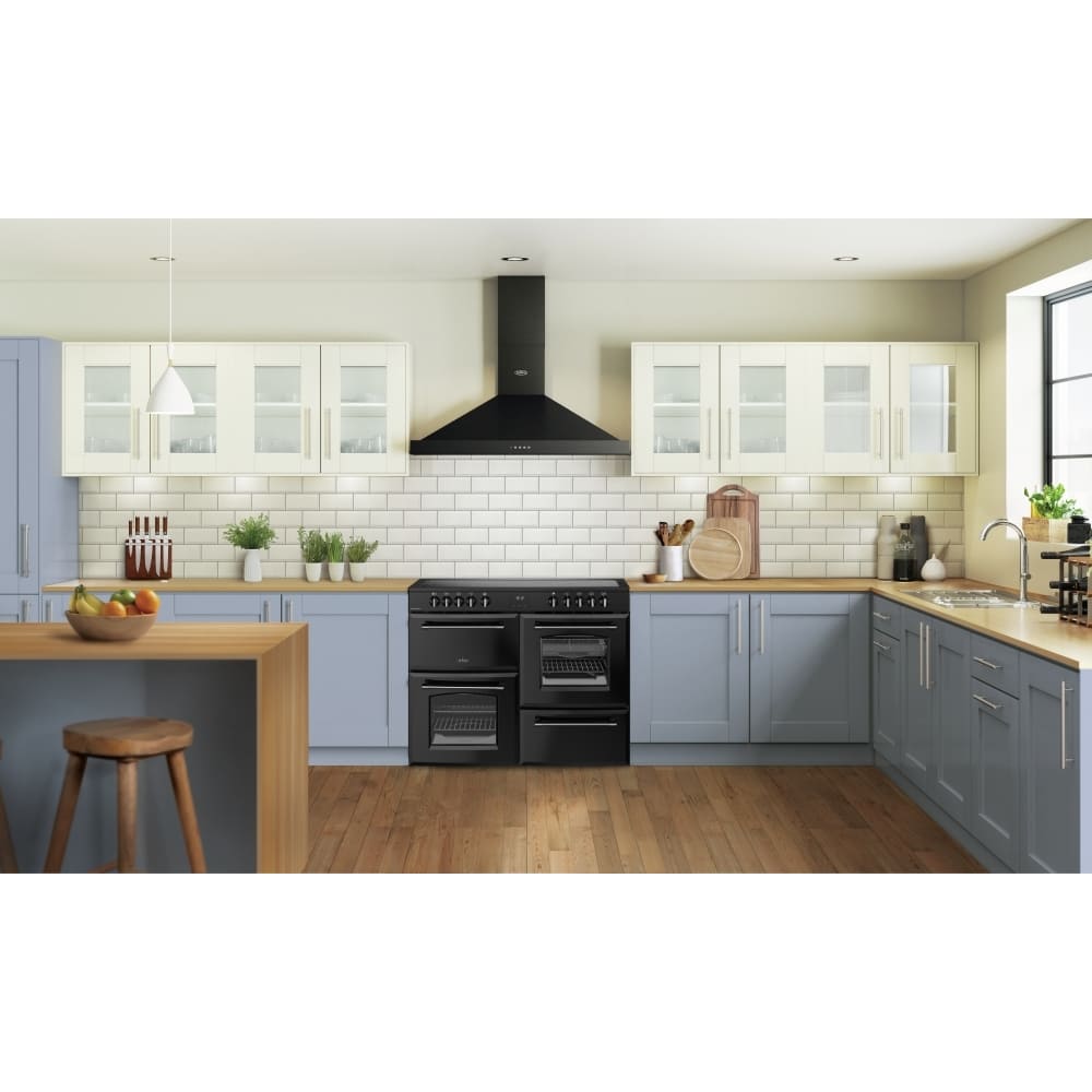 110cm Ceramic Belling Range Cooker, Black, A Rated - RCA FARMHOUSE 110E - London Houseware - 9