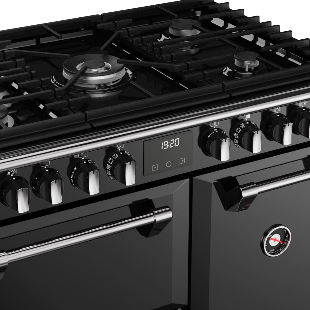 90cm Dual Fuel Stoves Range Cooker, Black, A Rated - RCA RICH 90DF BLK - London Houseware - 7