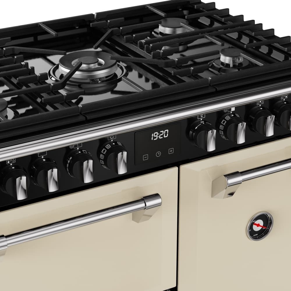 90cm Dual Fuel Stoves Range Cooker, Cream, A Rated - RCA RICH 90DF CRM - London Houseware - 10