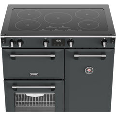 90cm Induction Stoves Range Cooker, Grey - RCA RICH 90Ei TCH ANT - London Houseware - 3