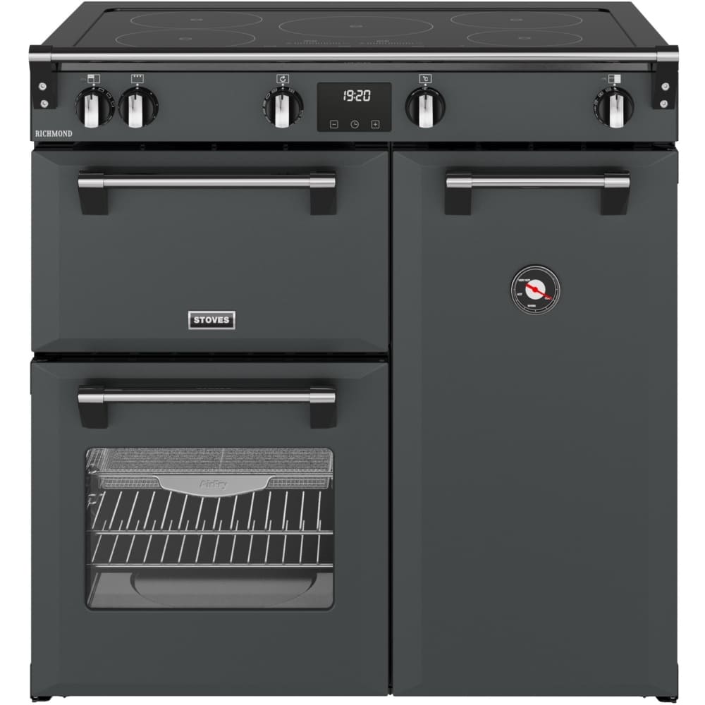 90cm Induction Stoves Range Cooker, Grey - RCA RICH 90Ei TCH ANT - London Houseware - 1