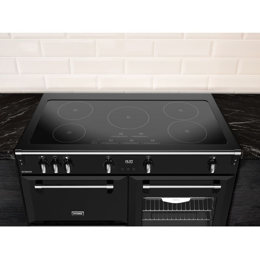 90cm Induction Stoves Range Cooker, Black, A Rated - Richmond 90Ei TCH - London Houseware - 19