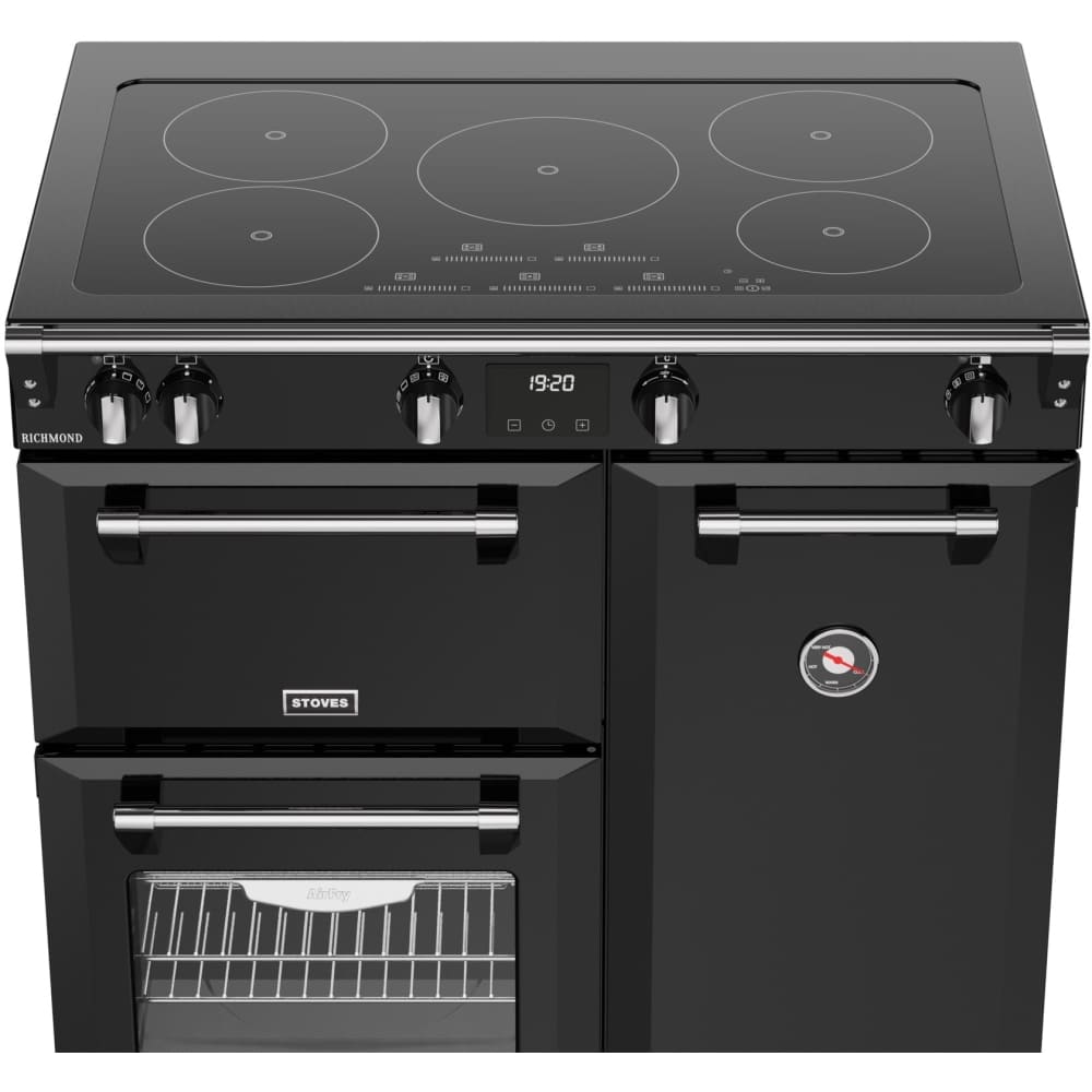 90cm Induction Stoves Range Cooker, Black, A Rated - Richmond 90Ei TCH - London Houseware - 7