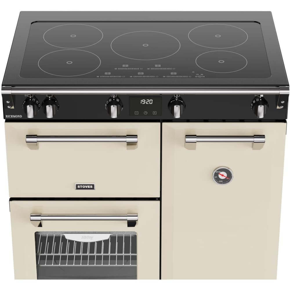 90cm Induction Stoves Range Cooker, Cream, A Rated  - RCA RICH 90Ei TCH CRM - London Houseware - 2