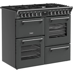 100cm Dual Fuel Stoves Range Cooker, Grey, A Rated - Richmond 100DF - London Houseware - 2