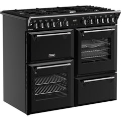 100cm Dual Fuel Stoves Range Cooker, Black, A Rated - Richmond 100DF - London Houseware - 2