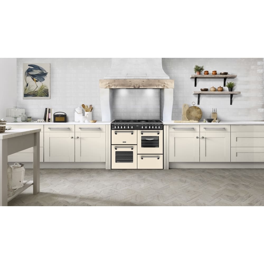 100cm Dual Fuel Stoves Range Cooker, Cream, A Rated - RCA RICH 100DF CRM - London Houseware - 9