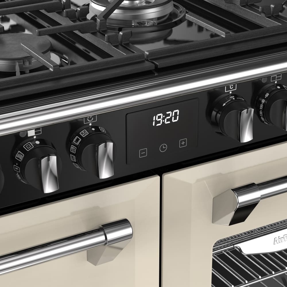 100cm Dual Fuel Stoves Range Cooker, Cream, A Rated - RCA RICH 100DF CRM - London Houseware - 8