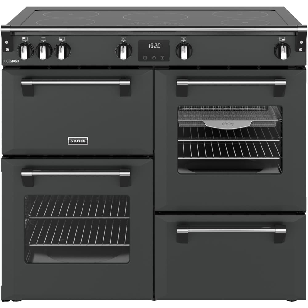 100cm Induction Stoves Range Cooker, Grey, A Rated - RCA RICH 100Ei TCH AN - London Houseware - 1