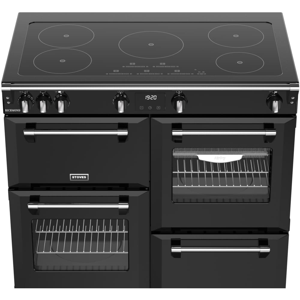 100cm Induction Stoves Range Cooker, Black, A Rated - RCA RICH 100Ei TCH BL - London Houseware - 7