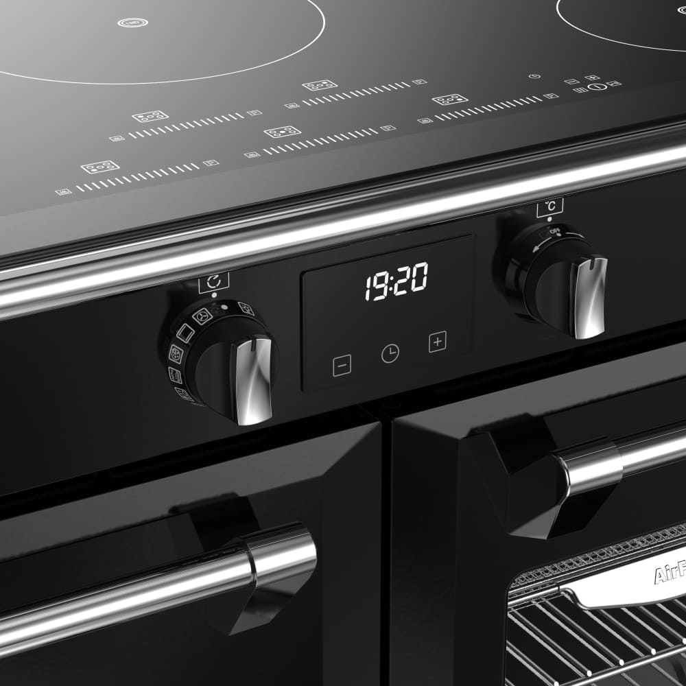 100cm Induction Stoves Range Cooker, Black, A Rated - RCA RICH 100Ei TCH BL - London Houseware - 8