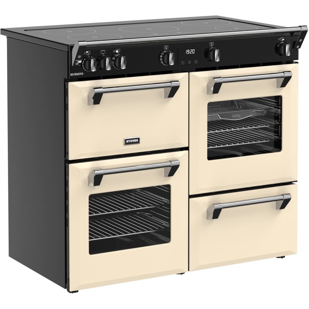 100cm Induction Stoves Range Cooker, Cream, A Rated - RCA RICH 100Ei TCH CR - London Houseware - 2