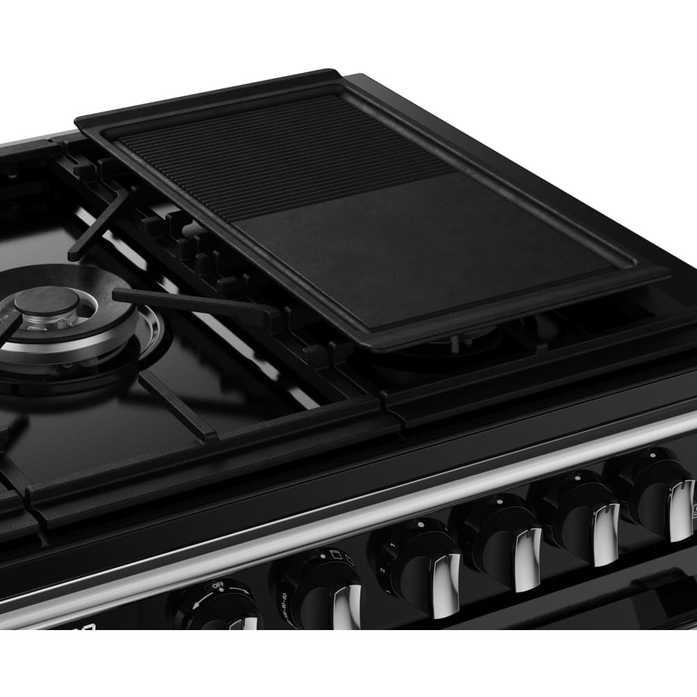 110cm Dual Fuel Stoves Range Cooker, Black, A Rated - RCA RICH 110DF BLK - London Houseware - 8