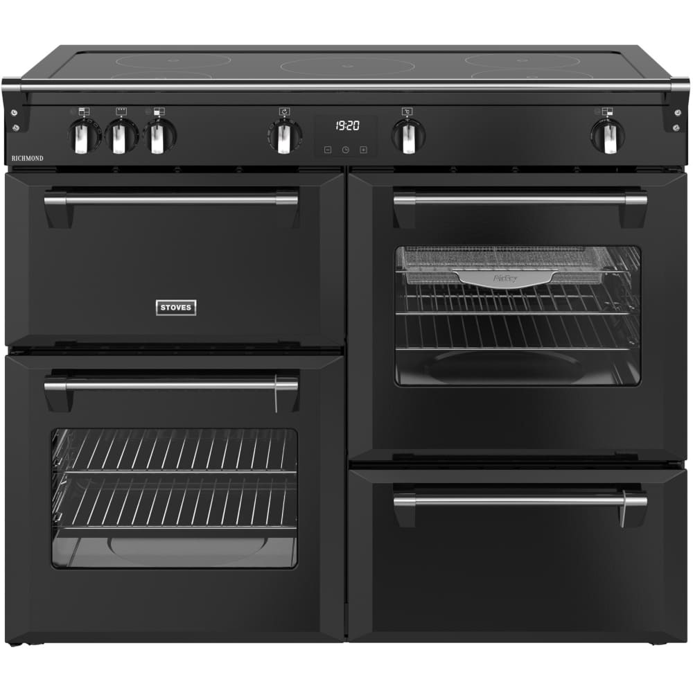 110cm Induction Stoves Range Cooker, Black, A Rated - RCA RICH 110Ei TCH BL - London Houseware - 1