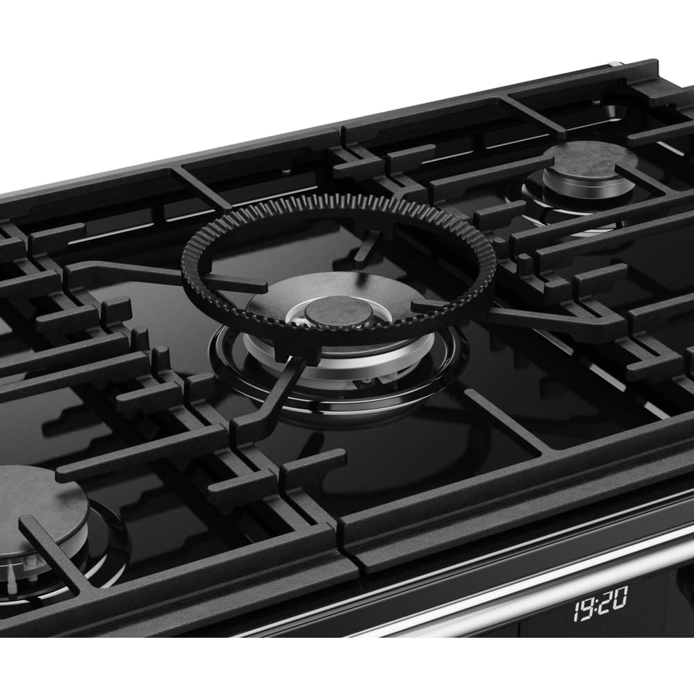 90cm Dual Fuel Stoves Range Cooker, Black, A Rated - DX RCA RICH 90DF BLK - London Houseware - 11