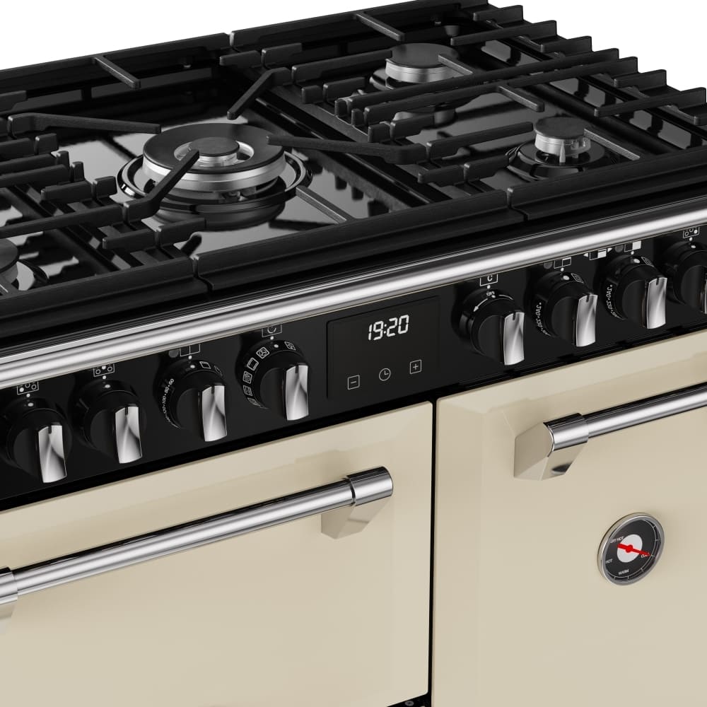 90cm Dual Fuel Stoves Range Cooker, Cream, A Rated - DX RCA RICH 90DF CRM - London Houseware - 10