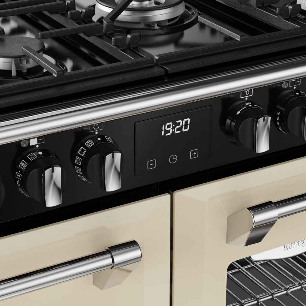 100cm Dual Fuel Stoves Range Cooker, Cream, A Rated - DX RCA RICH 100DF CRM - London Houseware - 10