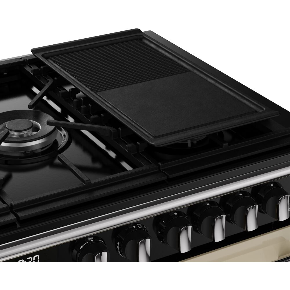 110cm Dual Fuel Stoves Range Cooker, Cream, A Rated - DX RCA RICH 110DF CRM - London Houseware - 6