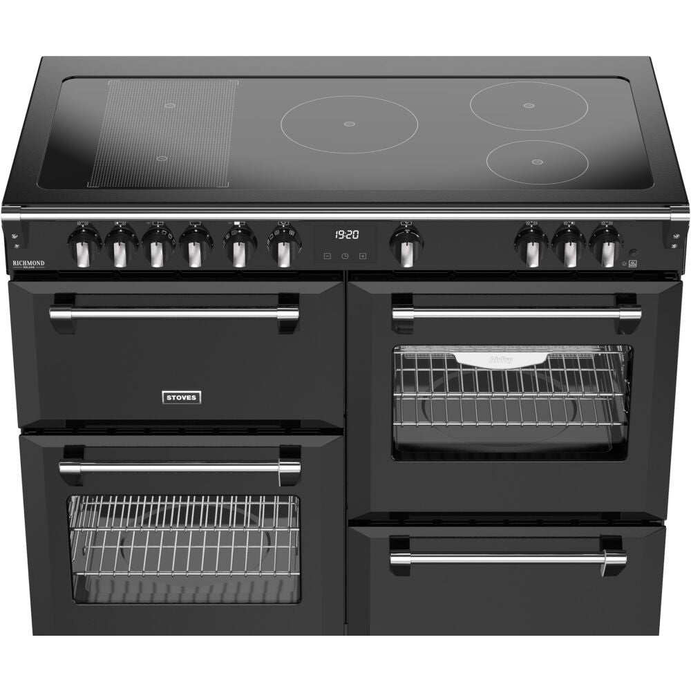 110cm Induction Stoves Range Cooker, Black, A Rated - DX RCA RICH 110Ei RTY - London Houseware - 6