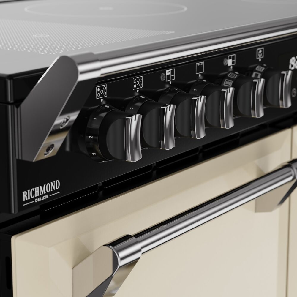 110cm Induction Stoves Range Cooker, Cream, A Rated - DX RCA RICH 110Ei RTY - London Houseware - 4