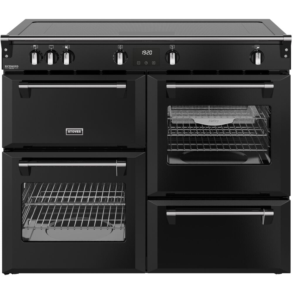 110cm Induction Stoves Range Cooker, Black, A Rated - DX RCA RICH 110Ei ZLS - London Houseware - 1