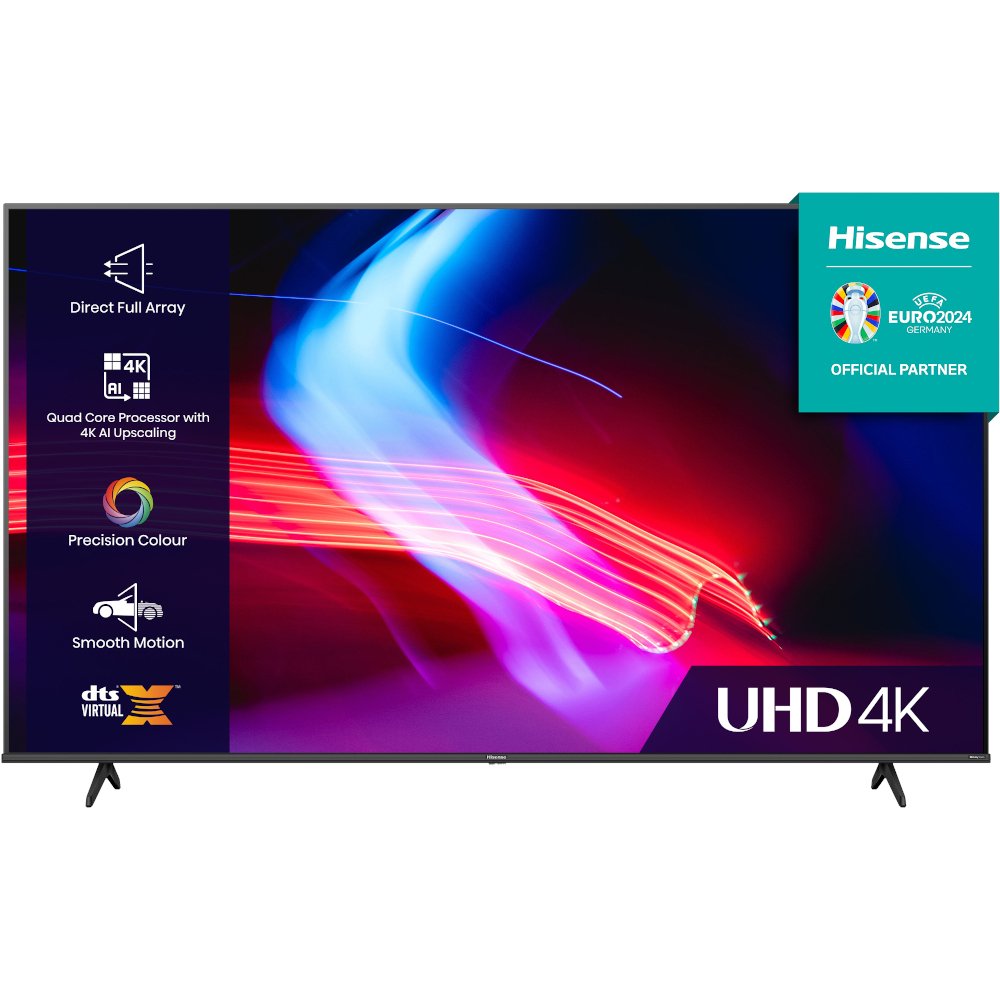 Hisense TV, 75 Inch  LED 4K Ultra HD Smart - 6 Series 75A6KTUK - London Houseware - 1