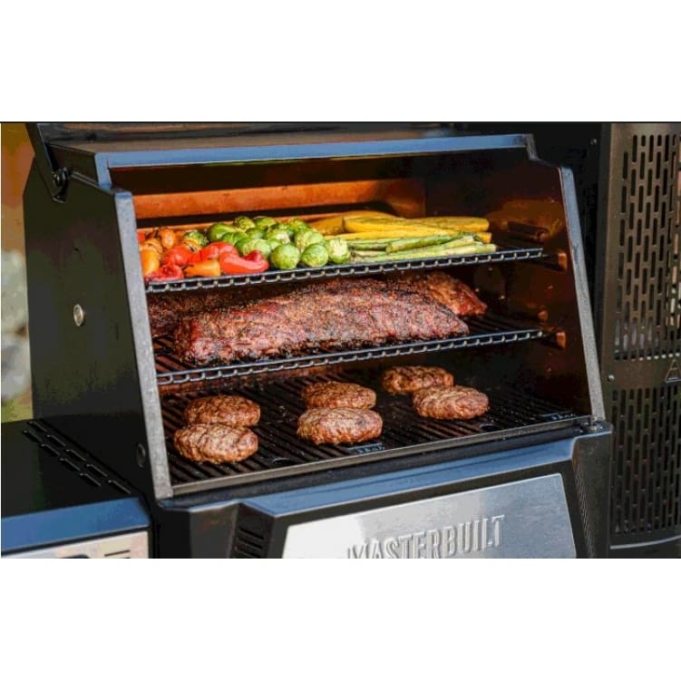 Fed 24" 560 Charcoal BBQ Grills with Warming Racks, Grill Cover and Charcoal Pack - Masterbuilt MB20041020 - Naamaste London Homewares - 8