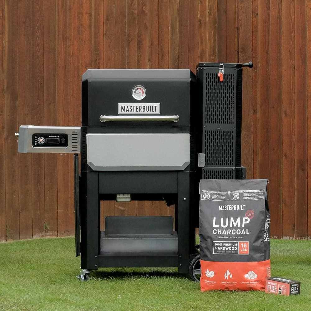 Fed 24" 560 Charcoal BBQ Grills with Warming Racks, Grill Cover and Charcoal Pack - Masterbuilt MB20041020 - Naamaste London Homewares - 7