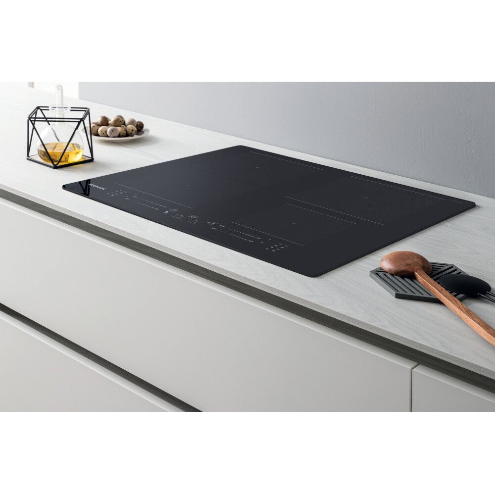 59cm Black 4 Zone Induction Hob, Frameless - Hotpoint TS 5760F NE - Naamaste London Homewares - 9