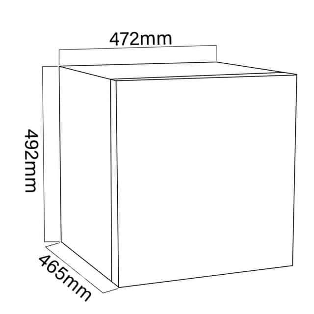 31L Black Table Top Mini Freezer 4* Rating - SIA TT22BL