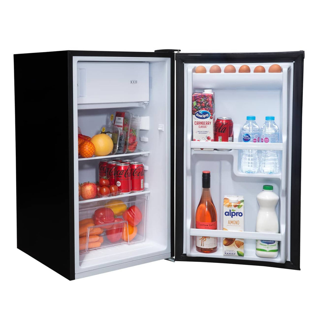 83L Black Under Counter Fridge with 3* Ice Box - SIA LFIBL