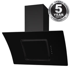 90cm Black Angled Cooker Hood / Extractor Fan - SIA AT91BL - London Houseware - 3