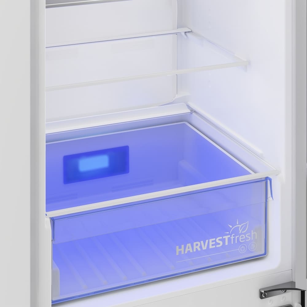 254L Frost Free Integrated Fridge Freezer, Sliding Hinge, White - Beko BCFD4V50 - London Houseware - 3