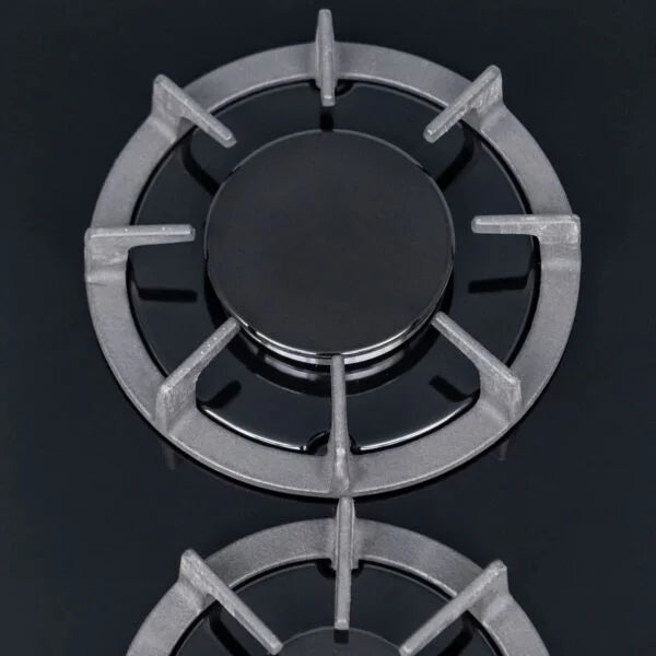 30cm Black Gas Hob 2 Burner - SIA BGH30BL - London Houseware - 3